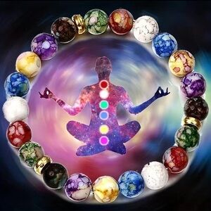 Natural Seven Colors Energy Bracelet Agate